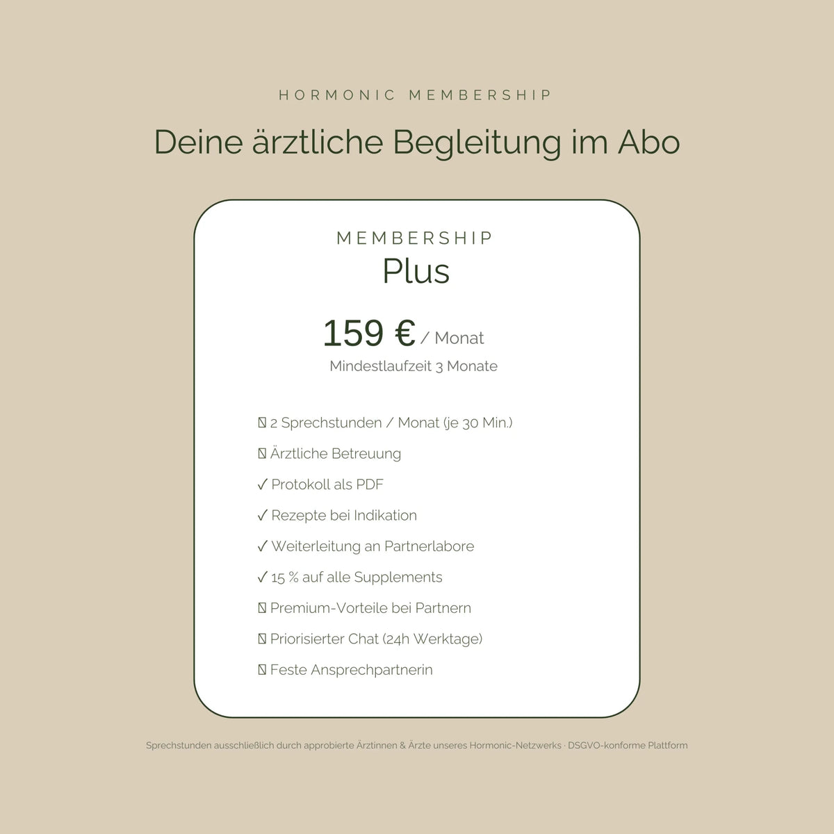 Membership Plus - Hormonic - Beratung