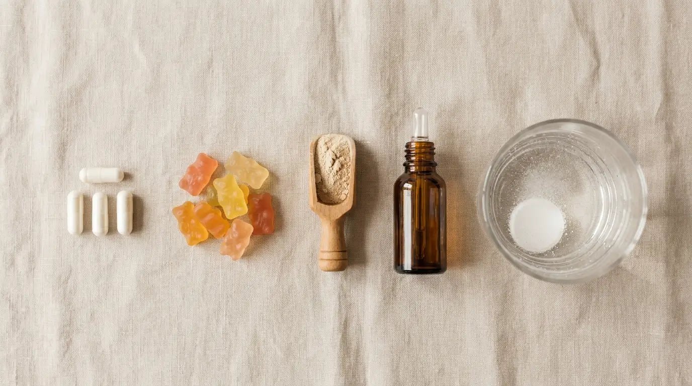 Kapsel, Gummi, Pflaster, Spray oder Pulver: welche Form ist die beste? - Hormonic
