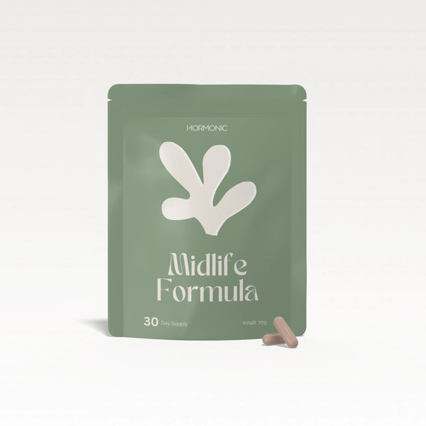 Supplement mit Yamswurzel und Kreatin für Frauen in der Menopause.